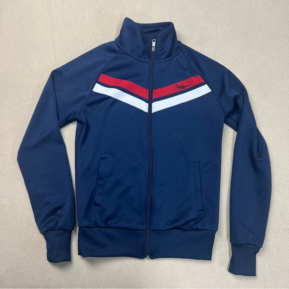 Nike Jackets & Blazers - Nike Boston Red Sox Jacket Women Small Blue Full Zip Sewn Letters Long Sleeves